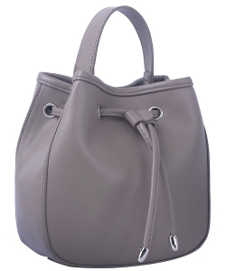 Fashion Drawstring Satchel Bag GL-0155 STONE